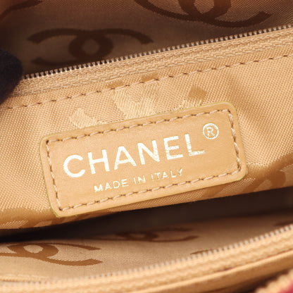 ワイルドステッチ ハンドバッグ レザー ピンクパープル ゴールド金具 シャネル バッグ CHANEL