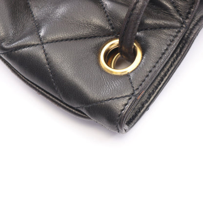 マトラッセ バックパック リュックサック ラムスキン ブラック ゴールド金具 シャネル バッグ CHANEL