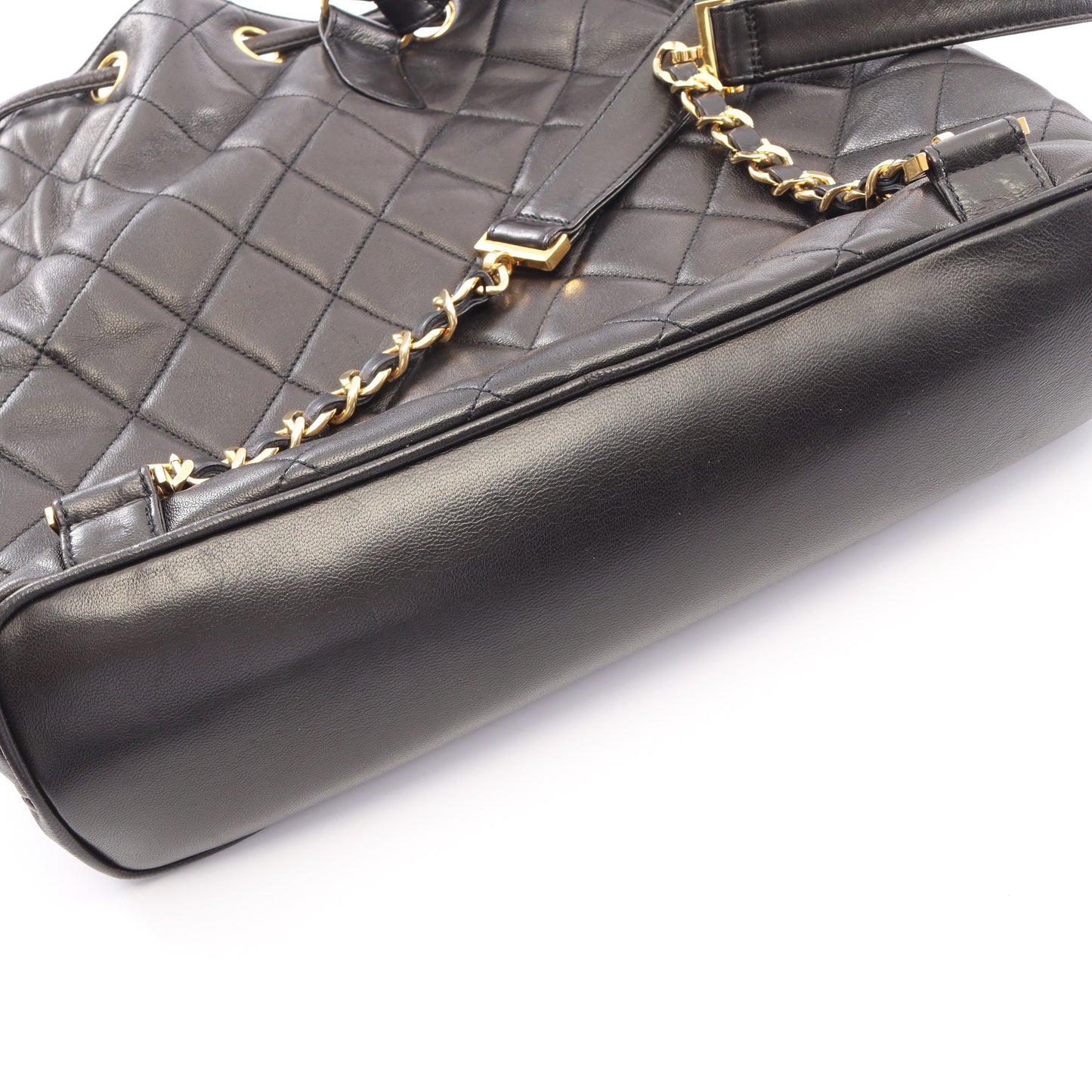 マトラッセ バックパック リュックサック ラムスキン ブラック ゴールド金具 シャネル バッグ CHANEL