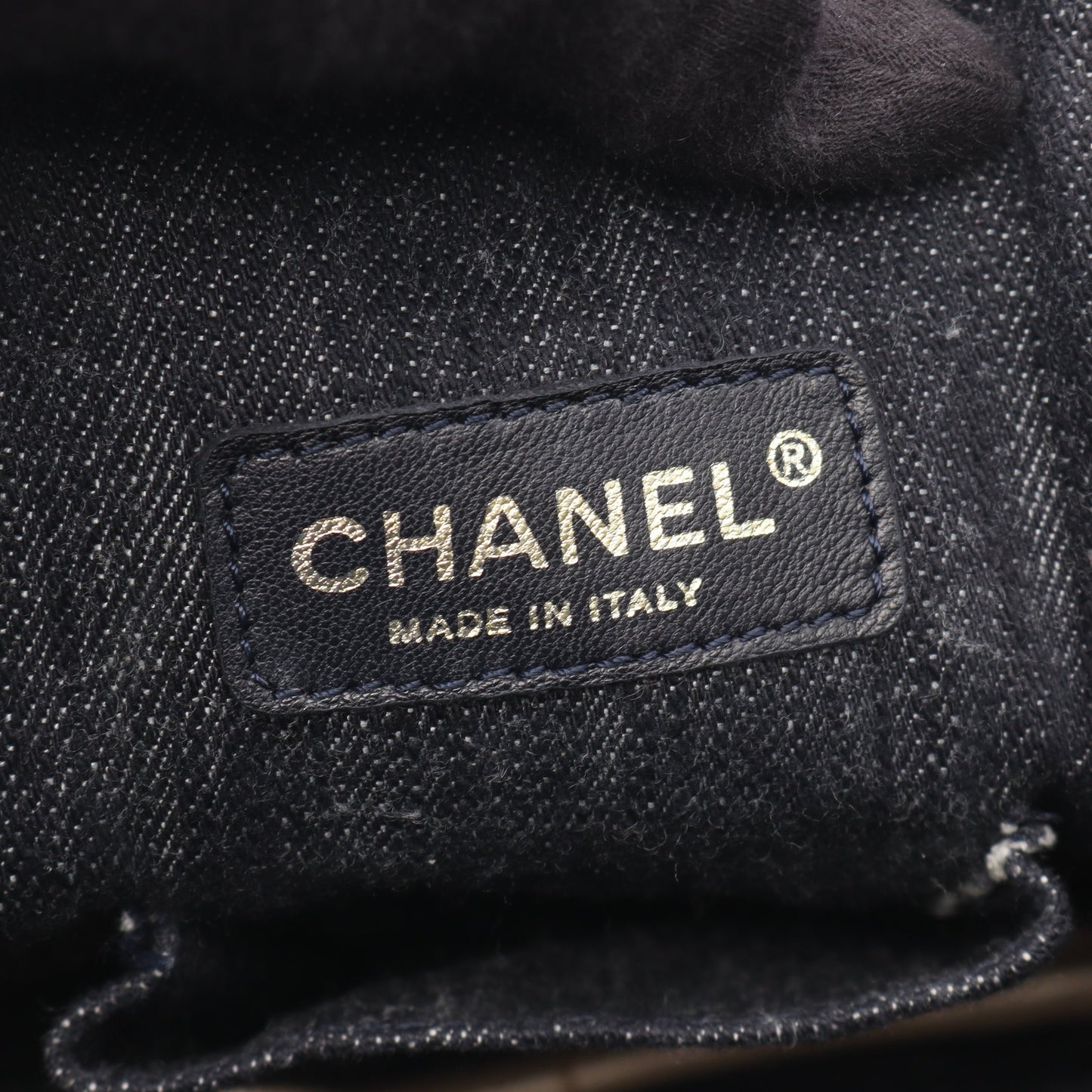 スパークリングデニム ココマーク ハンドバッグ デニム レザー インディゴブルー ゴールド金具 シャネル バッグ CHANEL