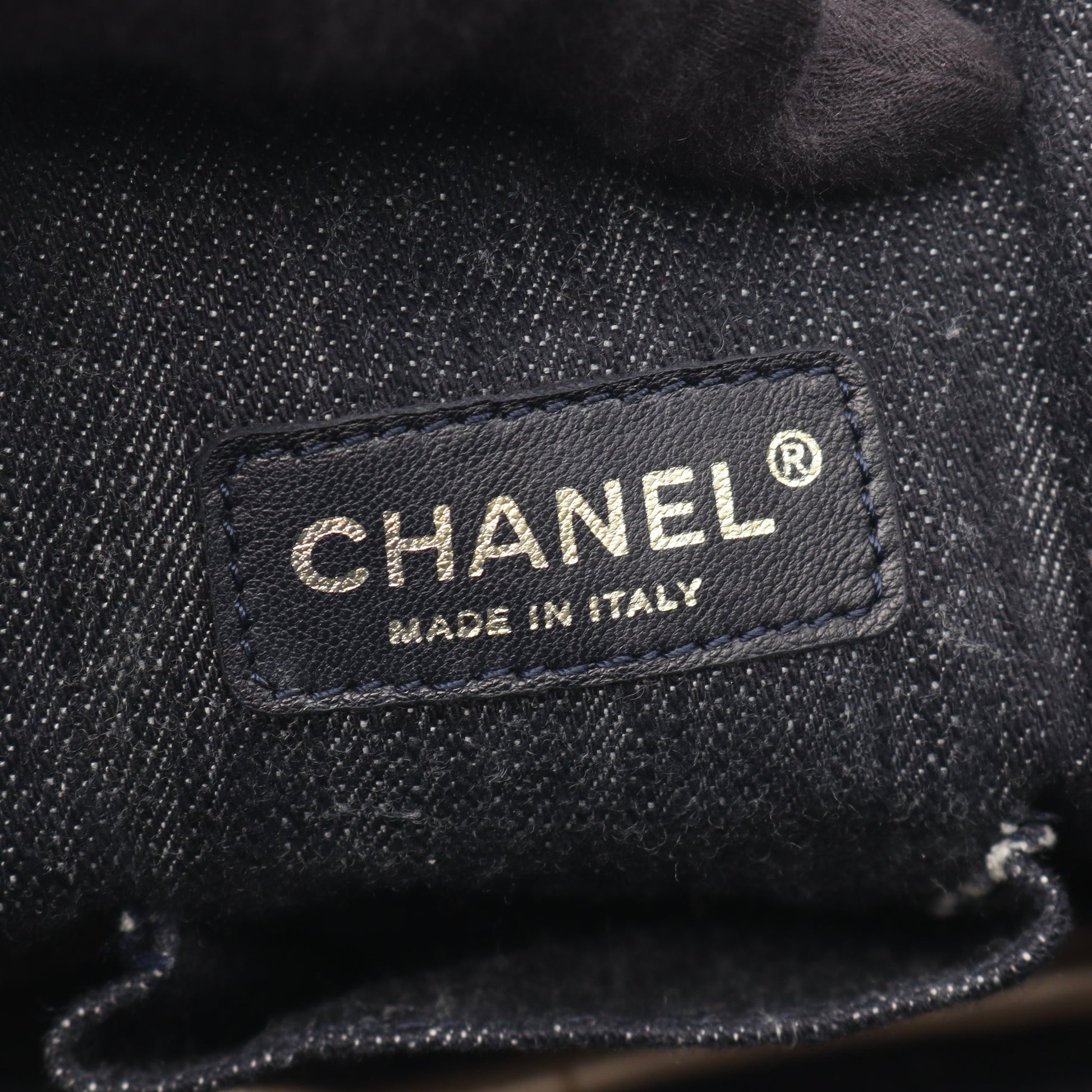 スパークリングデニム ココマーク ハンドバッグ デニム レザー インディゴブルー ゴールド金具 シャネル バッグ CHANEL