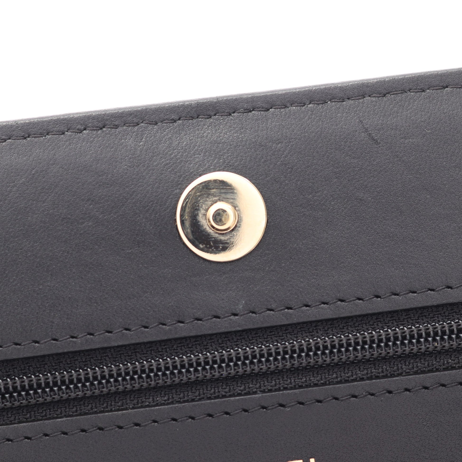 マトラッセ カメリア チェーンウォレット ラムスキン ブラック ピンク ゴールド金具 シャネル バッグ CHANEL