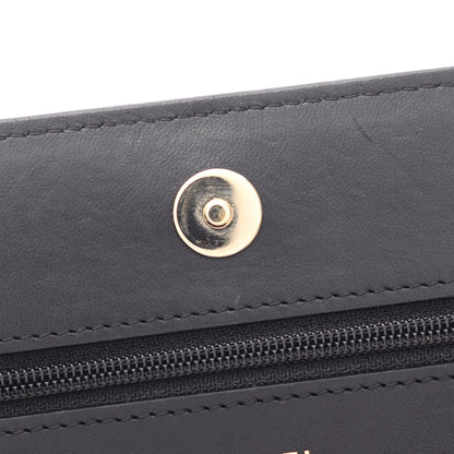 マトラッセ カメリア チェーンウォレット ラムスキン ブラック ピンク ゴールド金具 シャネル バッグ CHANEL