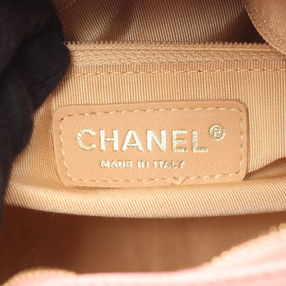マトラッセ ハンドバッグ ミニボストンバッグ キャビアスキン ピンク ゴールド金具 シャネル バッグ CHANEL