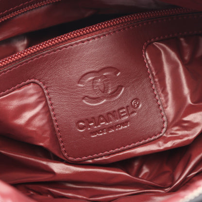 コココクーン ハンドバッグ ナイロン レザー ブラック シルバー金具 シャネル バッグ CHANEL