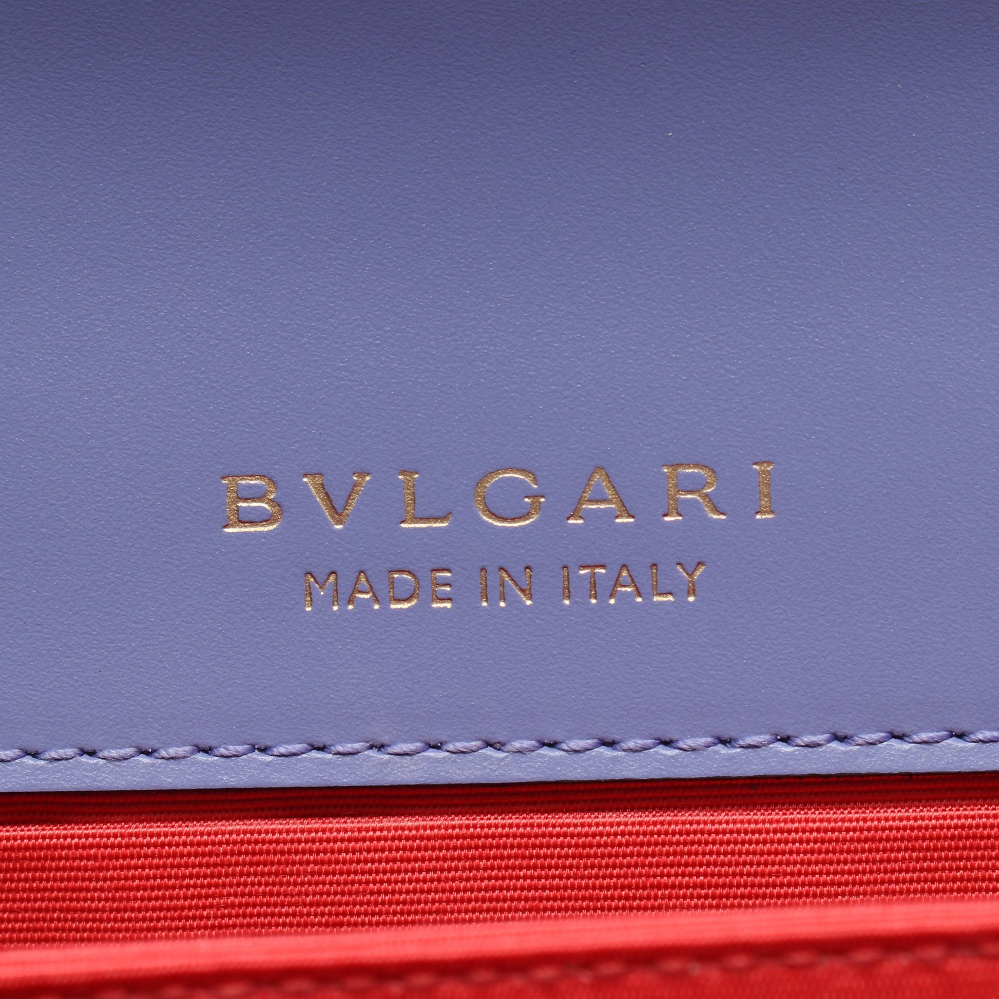 セルペンティ フォーエバー ハンドバッグ レザー ライトブルー ブルガリ バッグ BVLGARI