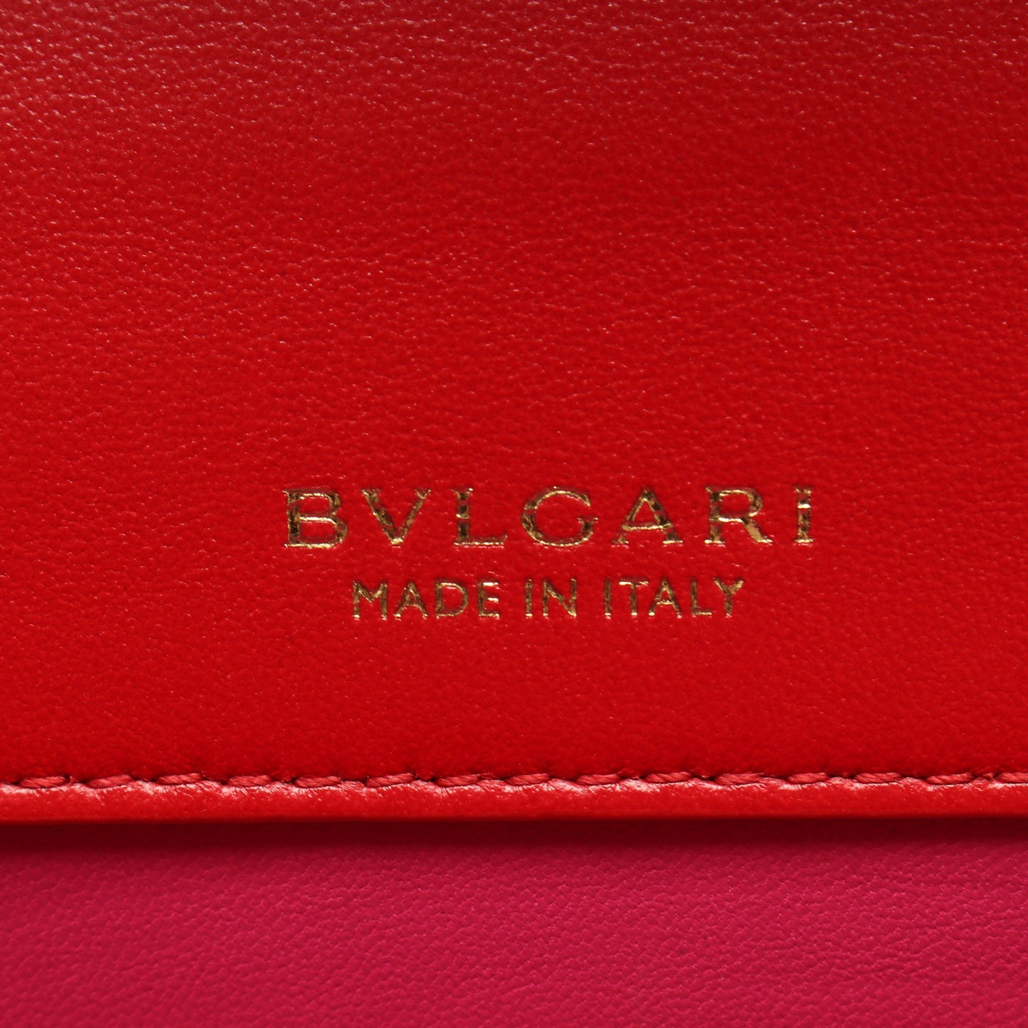 セルペンティ フォーエバー 2WAY チェーンハンドバッグ レザー レッド ブルガリ バッグ BVLGARI