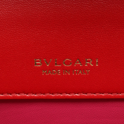 セルペンティ フォーエバー 2WAY チェーンハンドバッグ レザー レッド ブルガリ バッグ BVLGARI