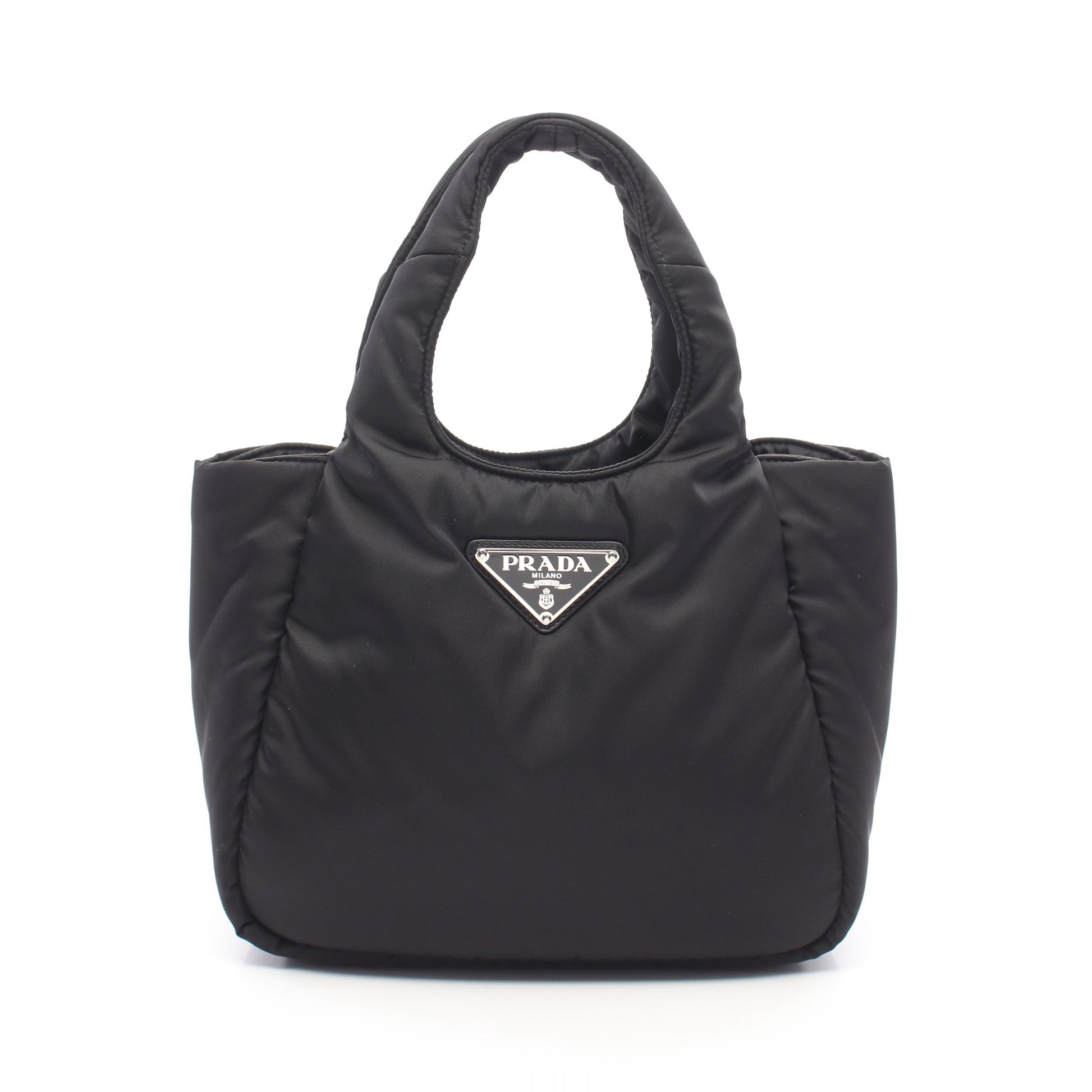 Re-Nylon パデット スモール ハンドバッグ ナイロン ブラック プラダ バッグ PRADA