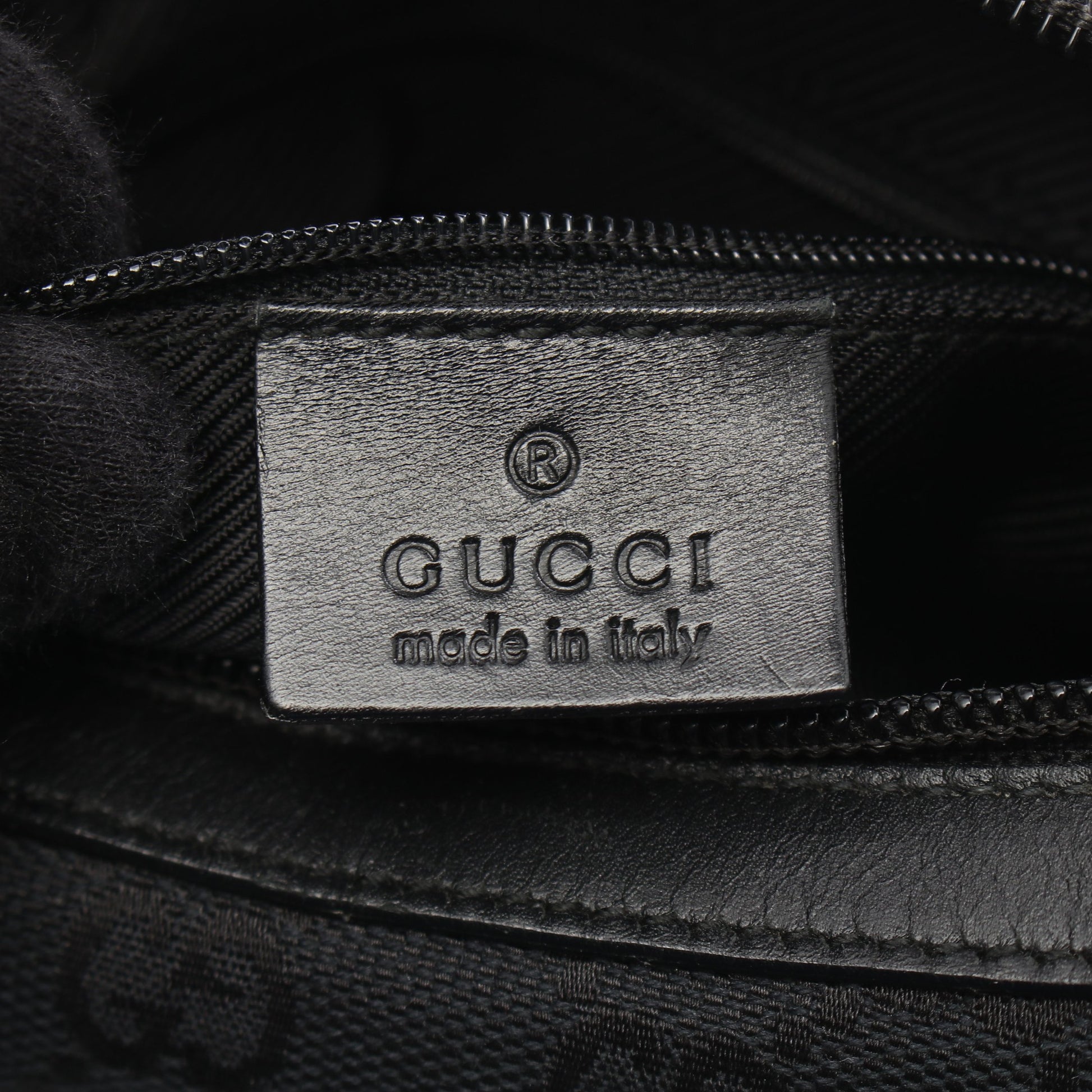 GGキャンバス ワンショルダーバッグ キャンバス レザー ブラック グッチ バッグ GUCCI
