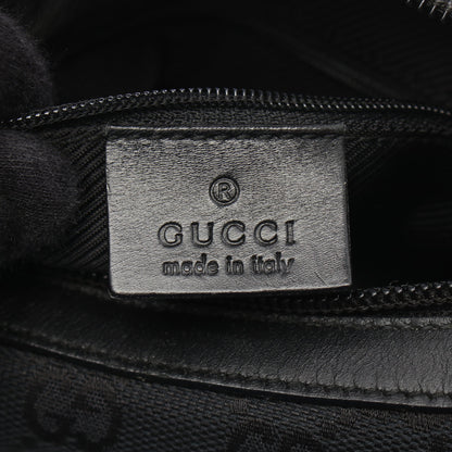GGキャンバス ワンショルダーバッグ キャンバス レザー ブラック グッチ バッグ GUCCI