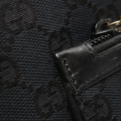 GGキャンバス ワンショルダーバッグ キャンバス レザー ブラック グッチ バッグ GUCCI