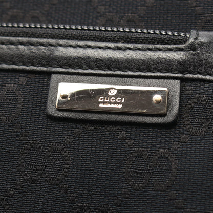 GGキャンバス ワンショルダーバッグ キャンバス レザー ブラック グッチ バッグ GUCCI