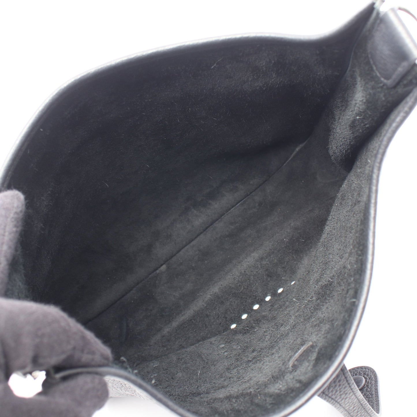 エヴリン 3 トロワ PM ショルダーバッグ トリヨンクレマンス ブラック シルバー金具 U刻印 エルメス バッグ HERMES
