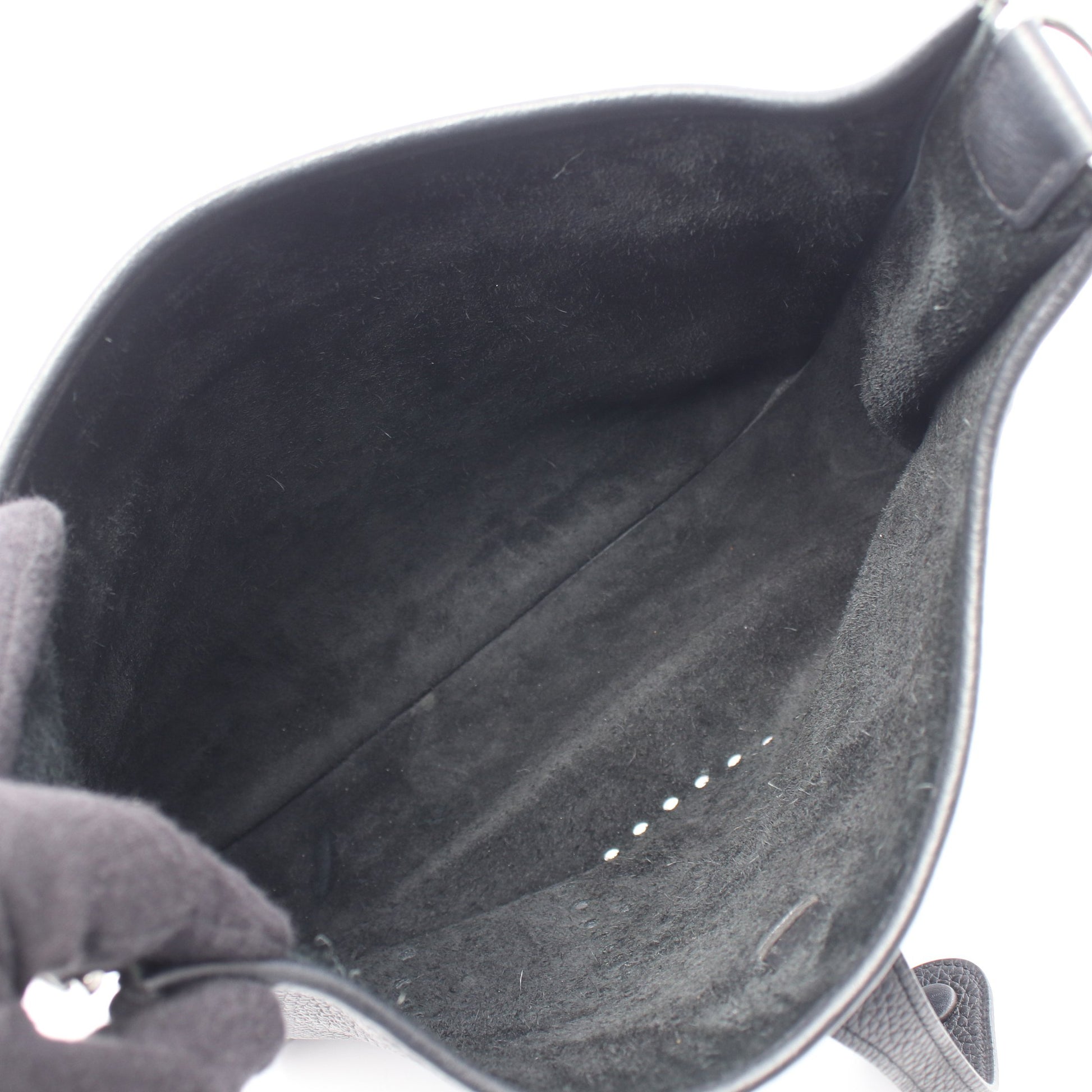 エヴリン 3 トロワ PM ショルダーバッグ トリヨンクレマンス ブラック シルバー金具 U刻印 エルメス バッグ HERMES
