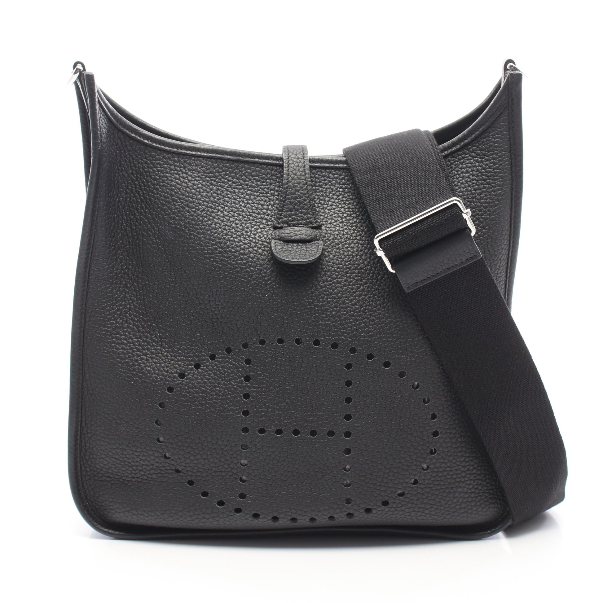 エヴリン 3 トロワ PM ショルダーバッグ トリヨンクレマンス ブラック シルバー金具 U刻印 エルメス バッグ HERMES