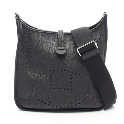 エヴリン 3 トロワ PM ショルダーバッグ トリヨンクレマンス ブラック シルバー金具 U刻印 エルメス バッグ HERMES