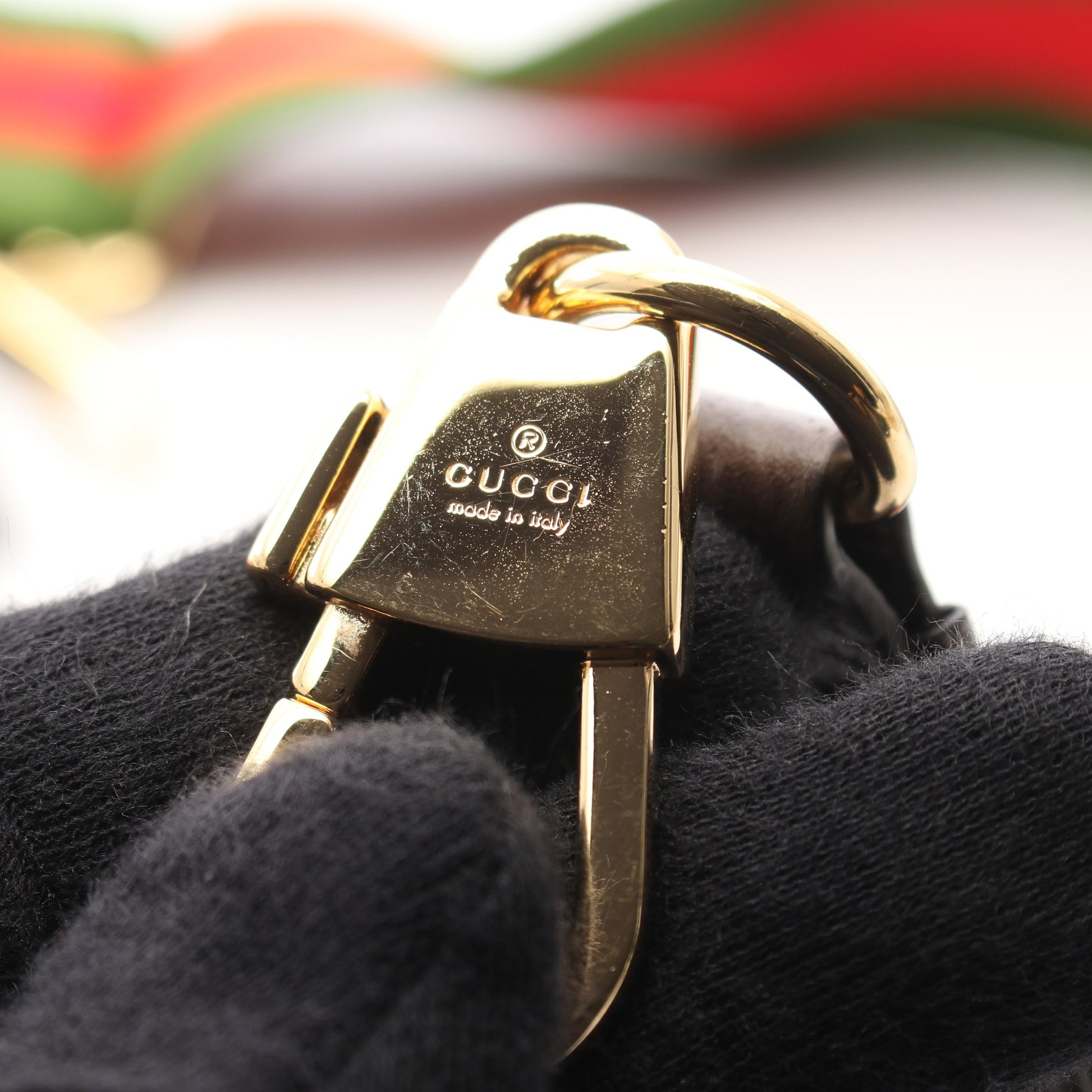 ジャンボGG メッセンジャーバッグ ショルダーバッグ キャンバス レザー ベージュ ダークブラウン グッチ バッグ GUCCI