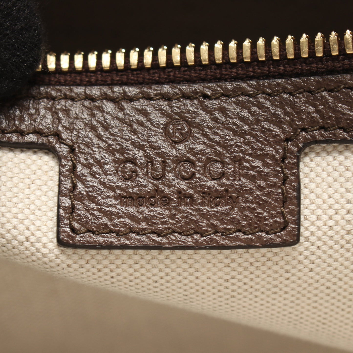 ジャンボGG メッセンジャーバッグ ショルダーバッグ キャンバス レザー ベージュ ダークブラウン グッチ バッグ GUCCI