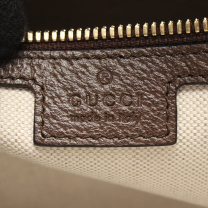 ジャンボGG メッセンジャーバッグ ショルダーバッグ キャンバス レザー ベージュ ダークブラウン グッチ バッグ GUCCI