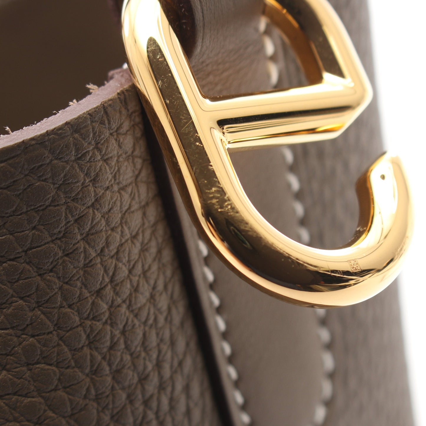 インザループ18 エトゥープ ハンドバッグ トリヨンクレマンス グレーブラウン ゴールド金具 K刻印 エルメス バッグ HERMES