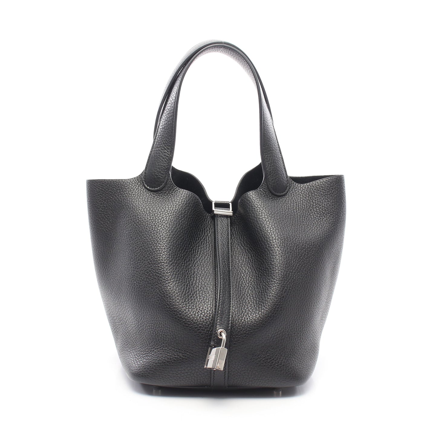 ピコタンロックMM ハンドバッグ トリヨンクレマンス ブラック シルバー金具 Y刻印 エルメス バッグ HERMES