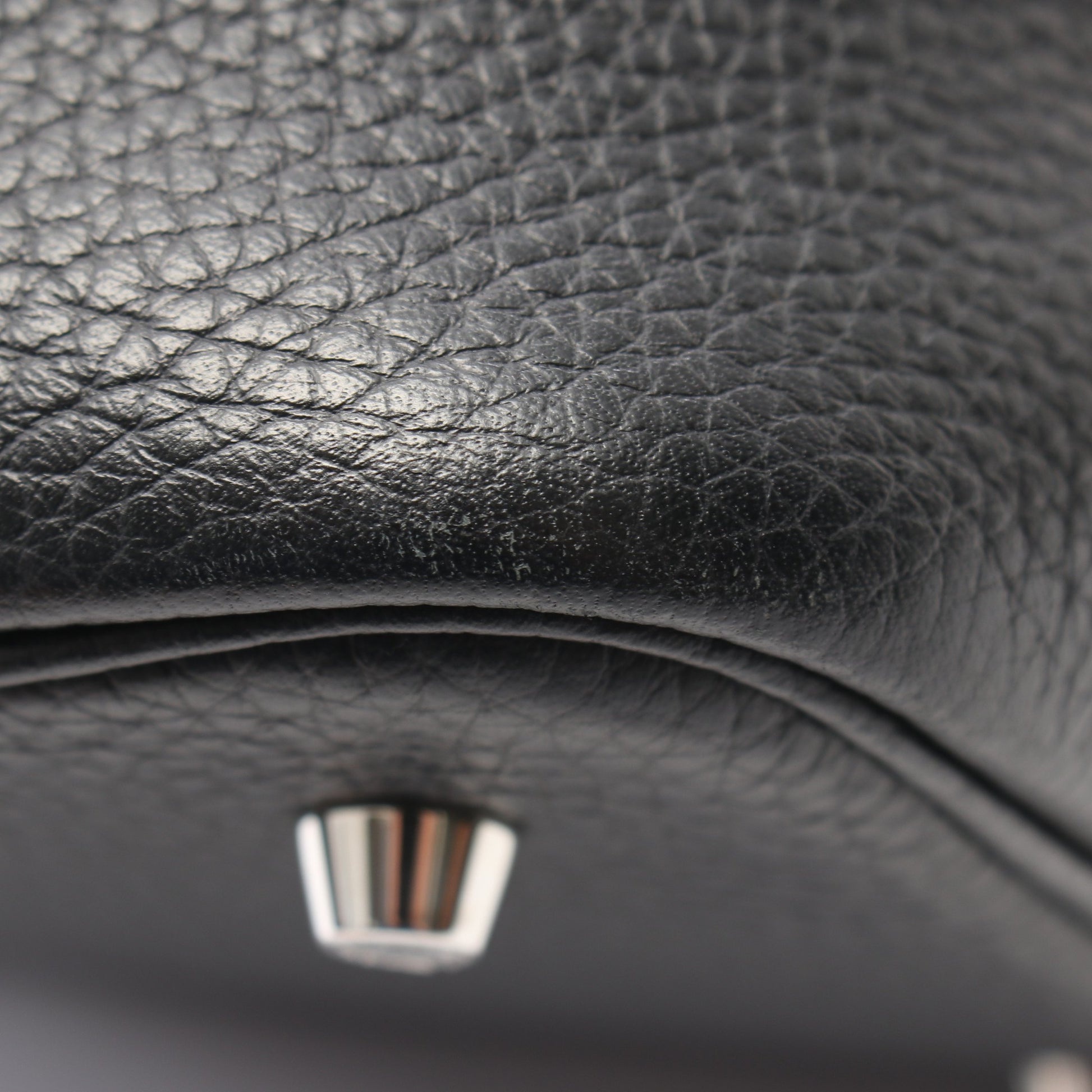 ピコタンロックMM ハンドバッグ トリヨンクレマンス ブラック シルバー金具 Y刻印 エルメス バッグ HERMES