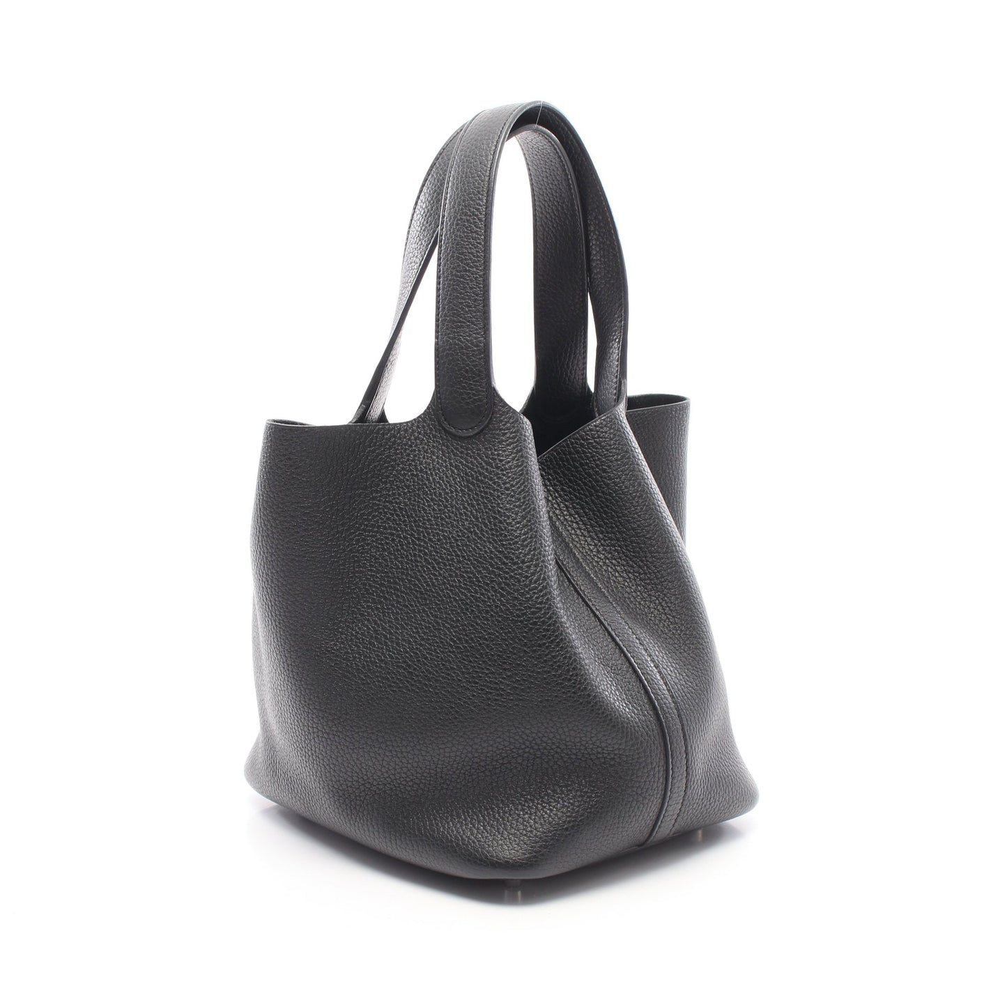 ピコタンロックMM ハンドバッグ トリヨンクレマンス ブラック シルバー金具 Y刻印 エルメス バッグ HERMES