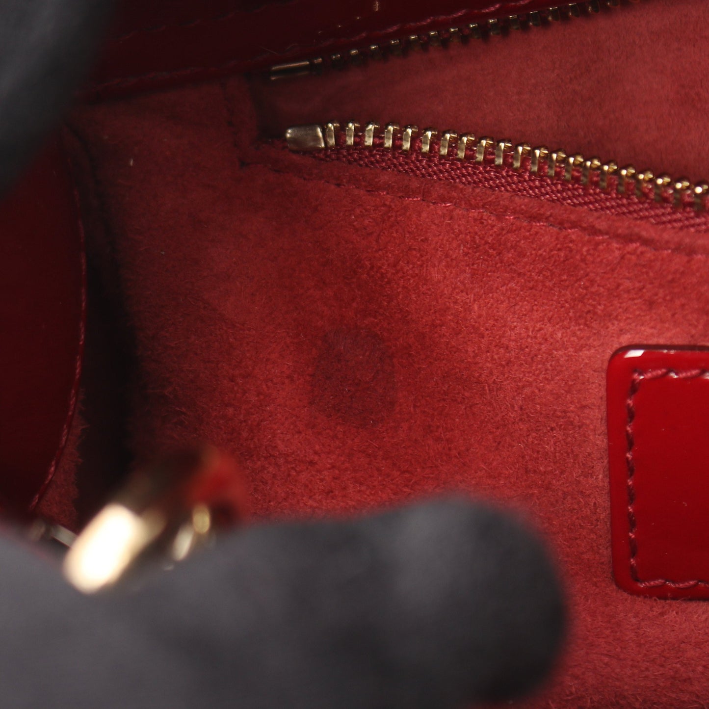 レディディオール ミニ カナージュ 2WAY ハンドバッグ エナメルレザー レッド クリスチャンディオール バッグ Christian Dior