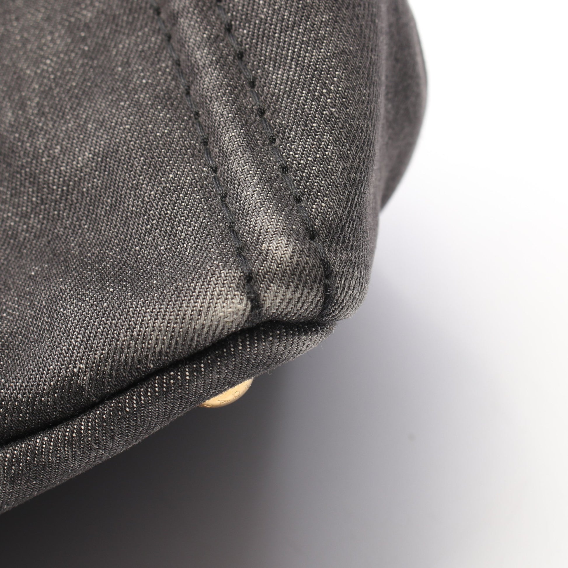CANAPA DENIM カナパ 2WAY ハンドバッグ トートバッグ デニム ダークグレー プラダ バッグ PRADA
