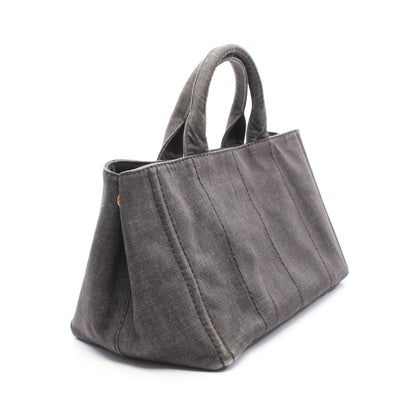 CANAPA DENIM カナパ 2WAY ハンドバッグ トートバッグ デニム ダークグレー プラダ バッグ PRADA
