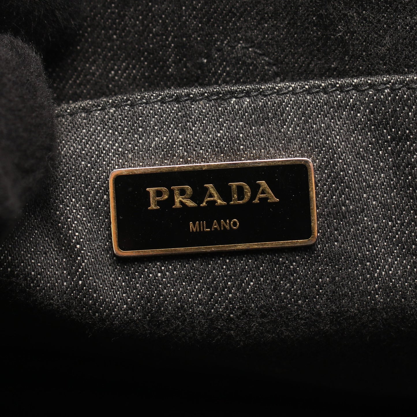 CANAPA DENIM カナパ 2WAY ハンドバッグ トートバッグ デニム ダークグレー プラダ バッグ PRADA