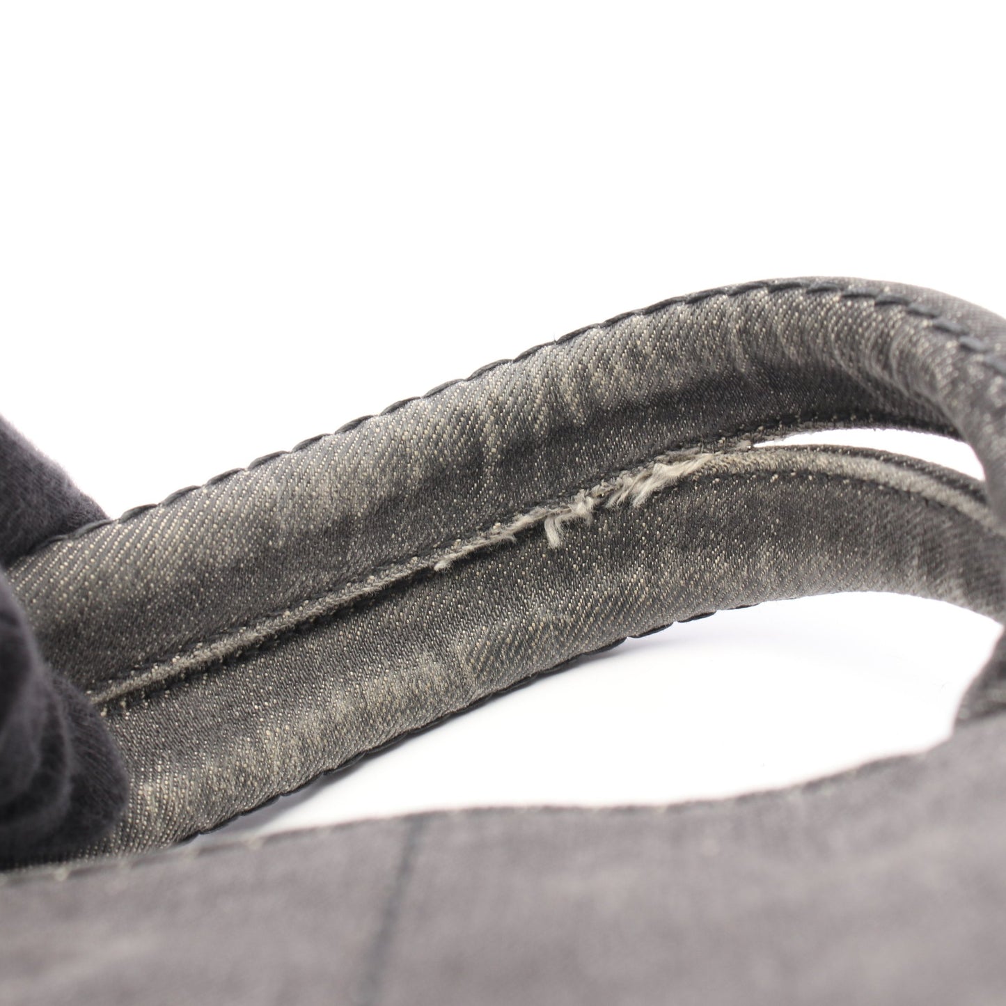 CANAPA DENIM カナパ 2WAY ハンドバッグ トートバッグ デニム ダークグレー プラダ バッグ PRADA
