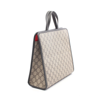 チルドレンズ GGスプリーム テントウムシ ハンドバッグ トートバッグ PVC レザー グレーベージュ マルチカラー グッチ バッグ GUCCI