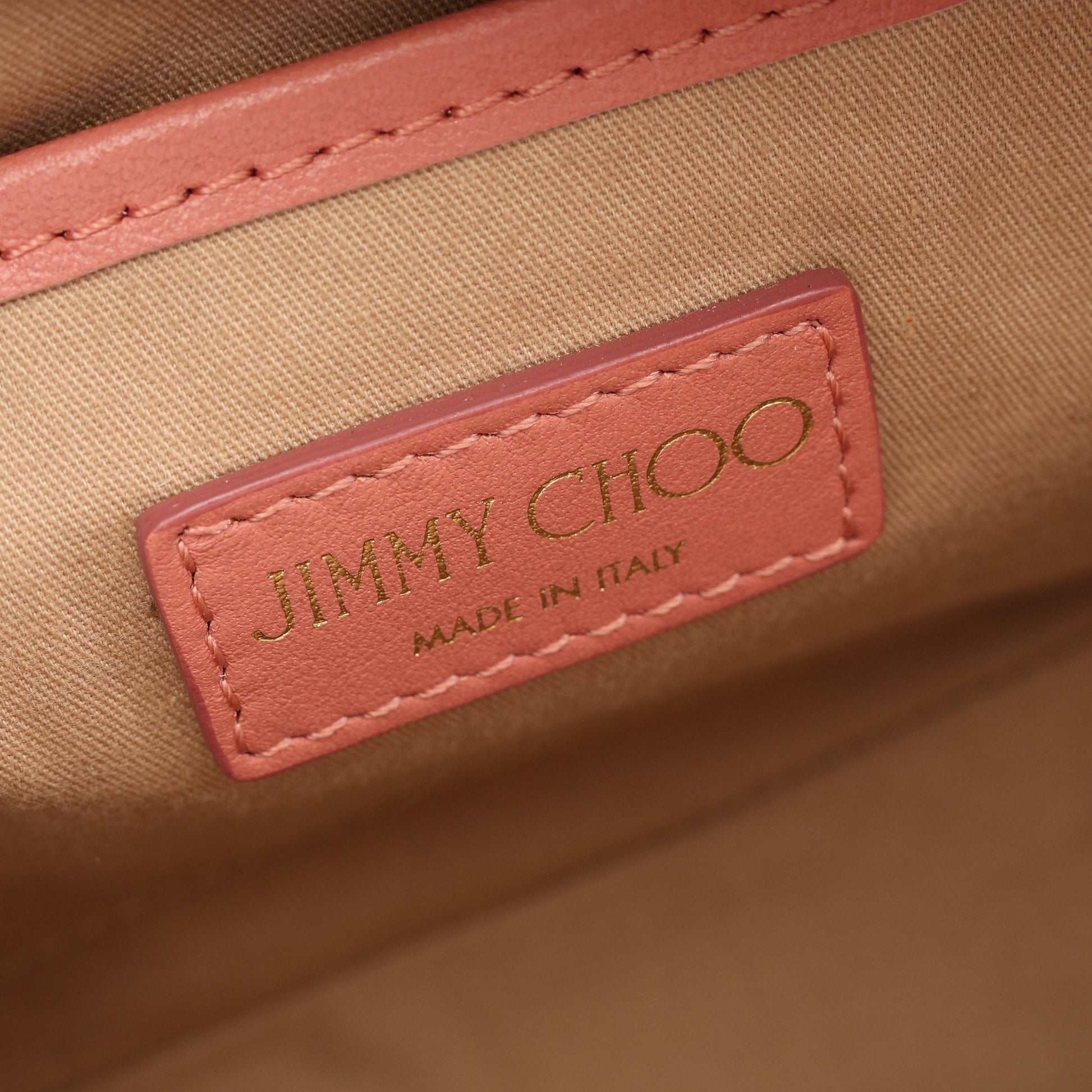 ショルダーバッグ レザー コーラルピンク ジミーチュウ バッグ JIMMY CHOO