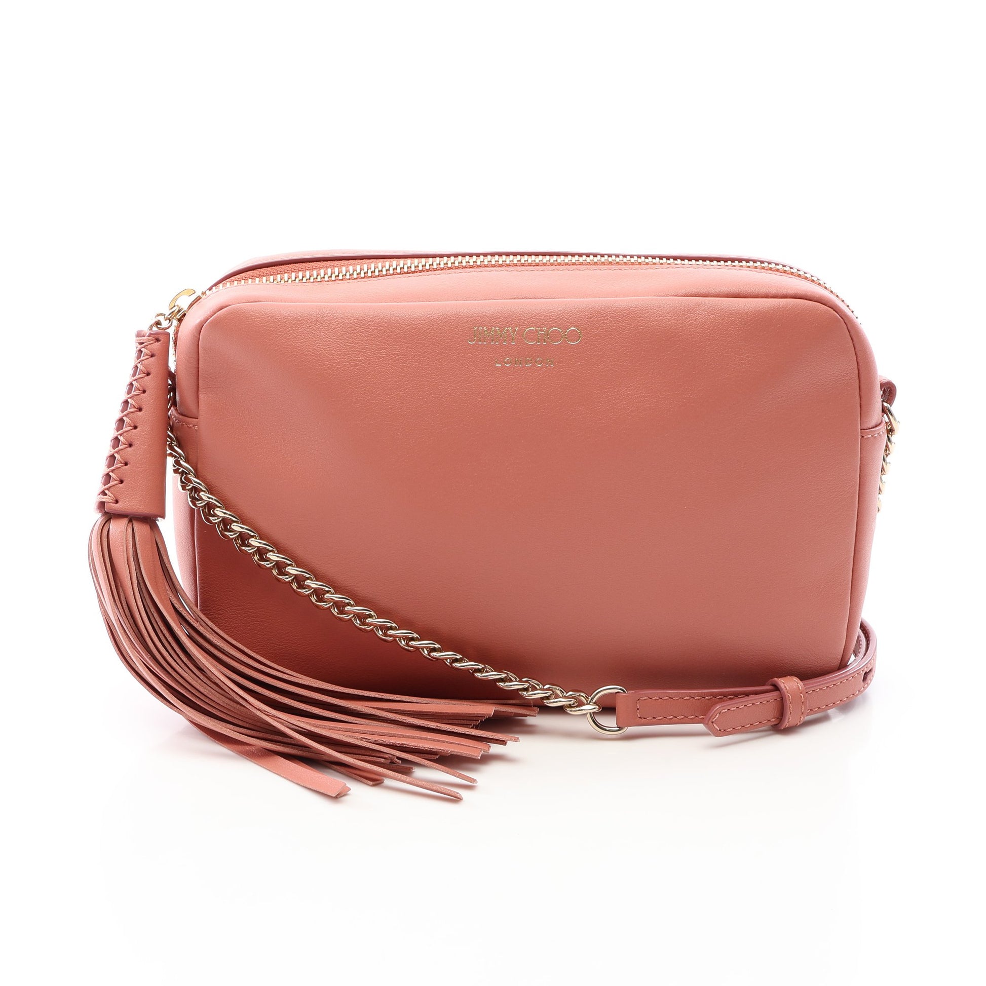 ショルダーバッグ レザー コーラルピンク ジミーチュウ バッグ JIMMY CHOO
