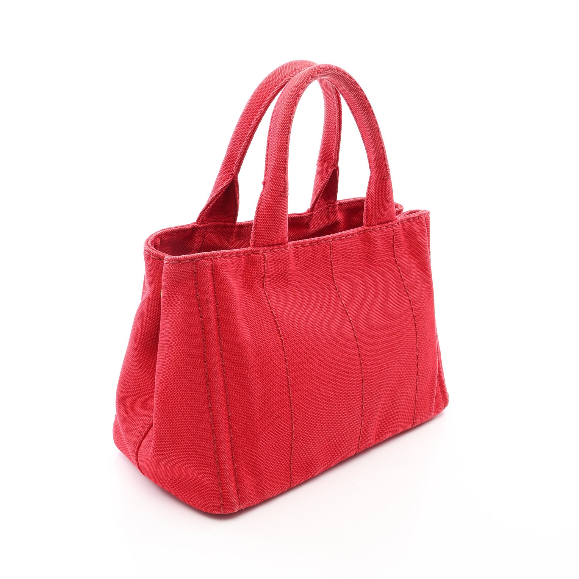 CANAPA カナパ 2WAY ハンドバッグ トートバッグ キャンバス レッド プラダ バッグ PRADA