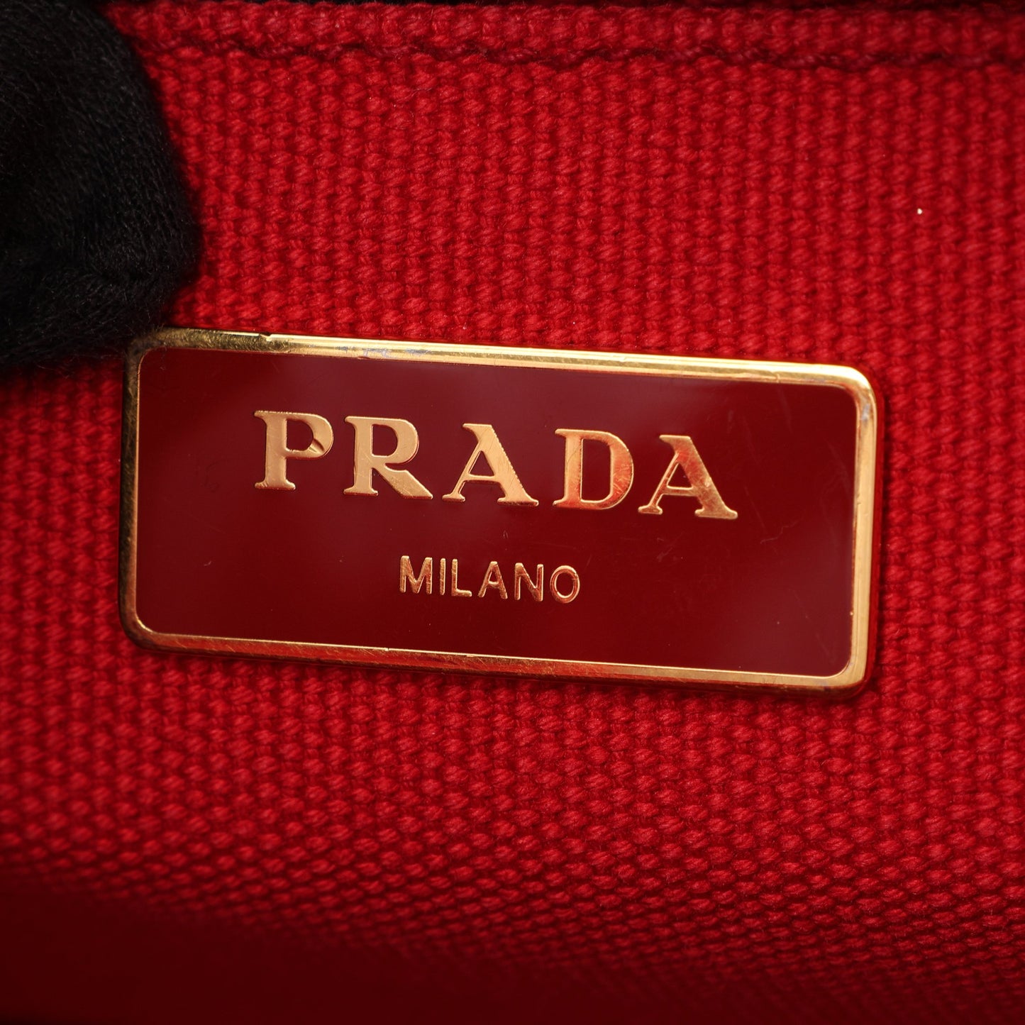 CANAPA カナパ 2WAY ハンドバッグ トートバッグ キャンバス レッド プラダ バッグ PRADA