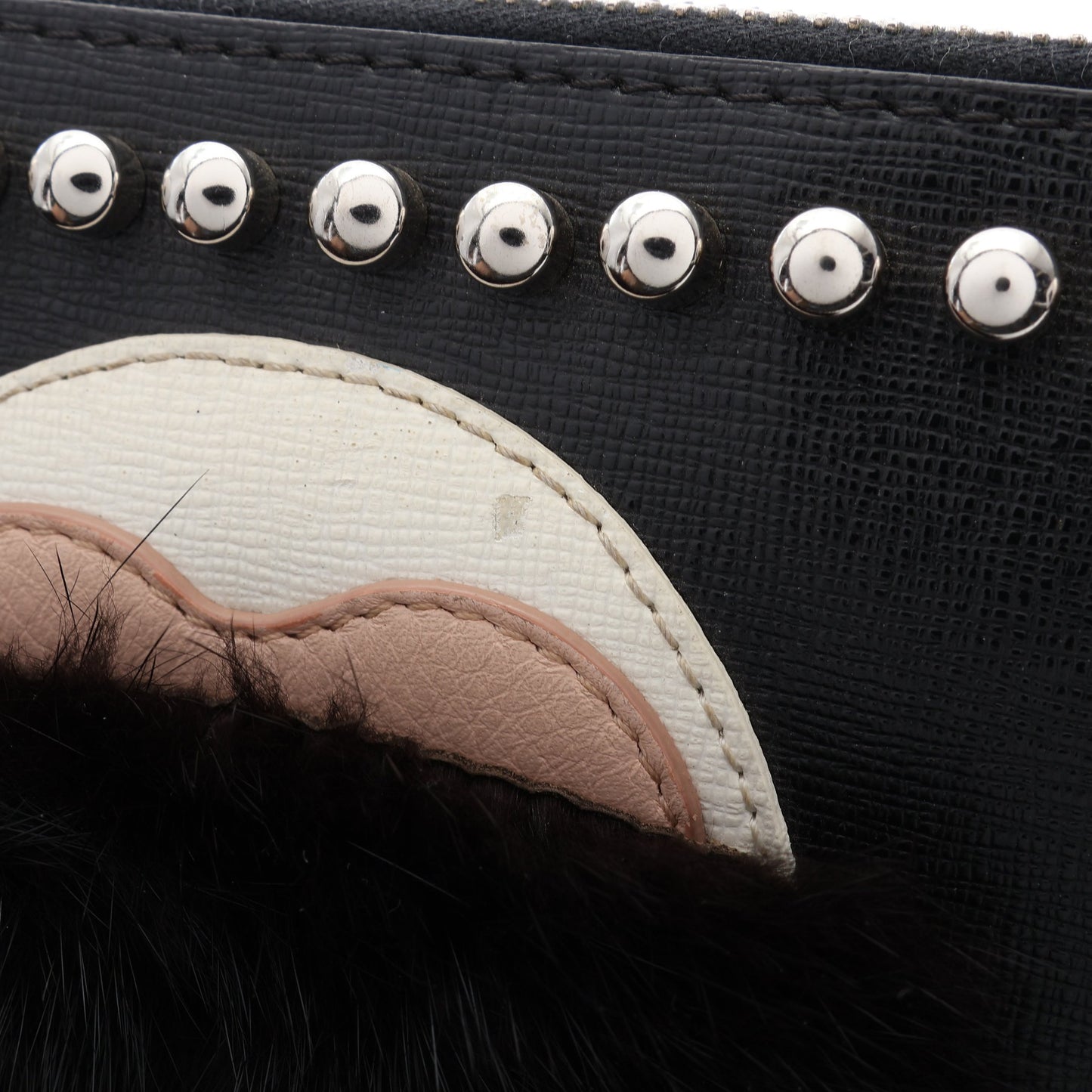 KARLITO クラッチバッグ レザー ブラック フェンディ バッグ FENDI