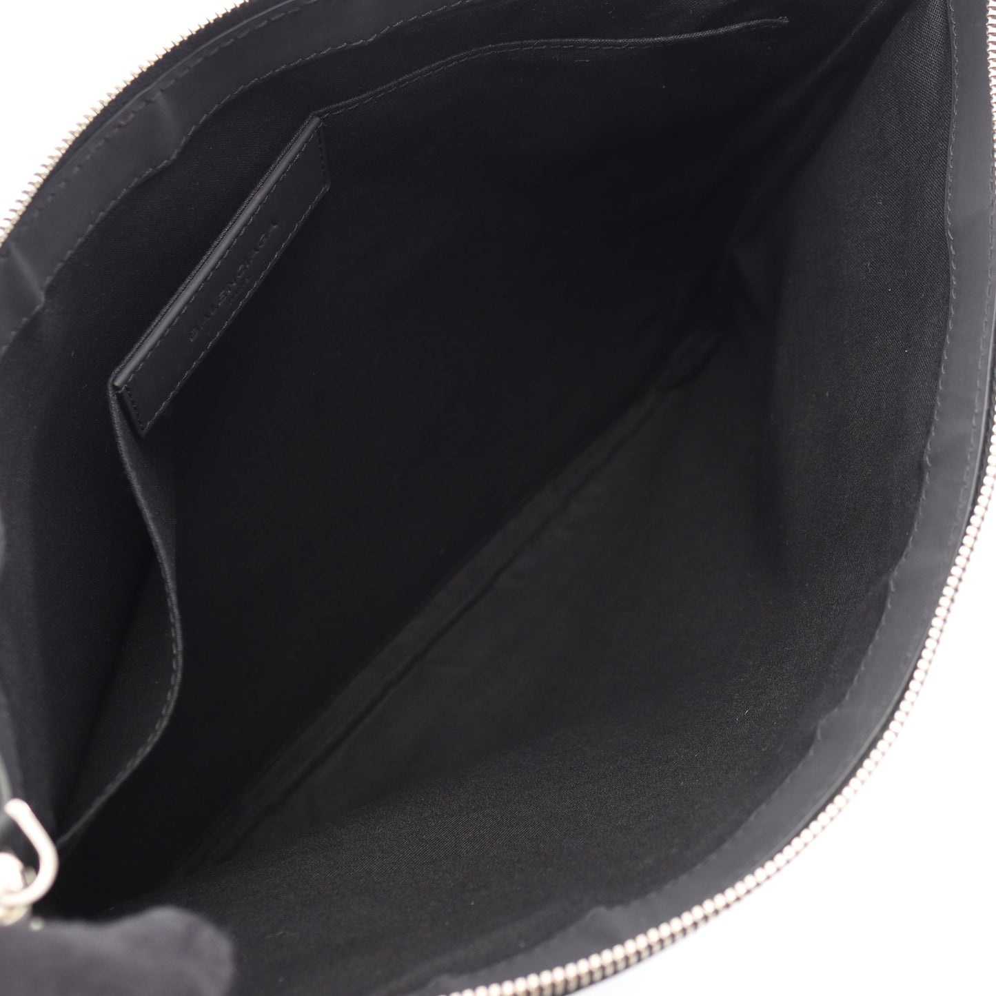 NAVY CLIP L ネイビークリップ クラッチバッグ キャンバス レザー ネイビー ブラック バレンシアガ