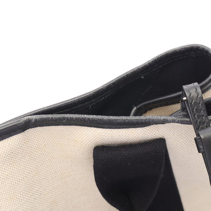 NAVY CABAS S ネイビーカバ ハンドバッグ トートバッグ キャンバス レザー アイボリー ブラック バレンシアガ バッグ BALENCIAGA