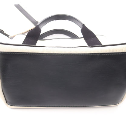 NAVY CABAS S ネイビーカバ ハンドバッグ トートバッグ キャンバス レザー アイボリー ブラック バレンシアガ バッグ BALENCIAGA