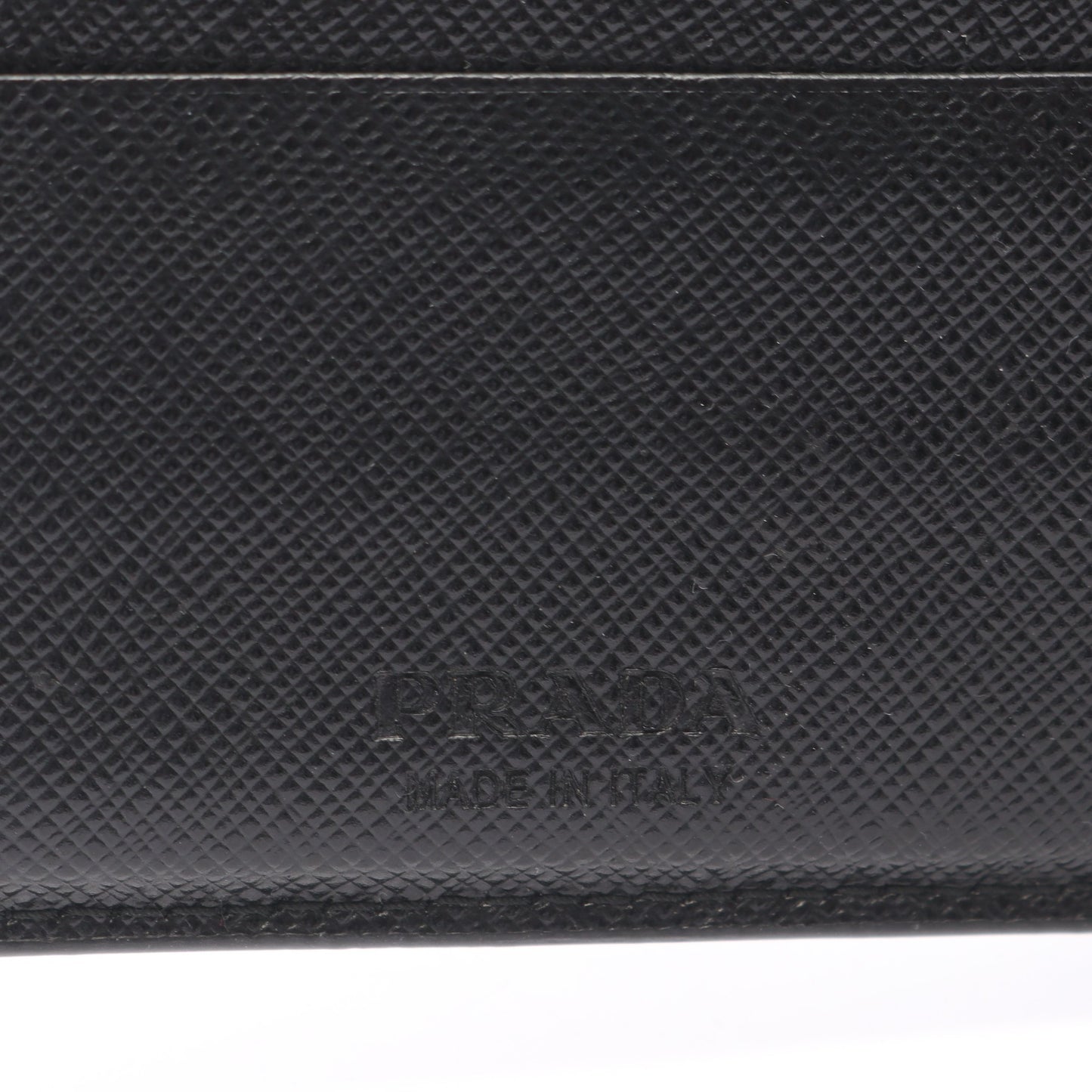 SAFFIANO BICOLO 二つ折り財布 サフィアーノレザー ブラック プラダ 財布・小物 PRADA