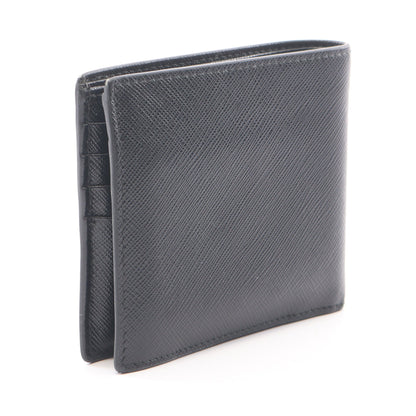 SAFFIANO BICOLO 二つ折り財布 サフィアーノレザー ブラック プラダ 財布・小物 PRADA