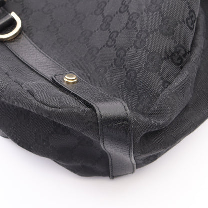 アビー GGキャンバス ショルダーバッグ キャンバス レザー ブラック グッチ バッグ GUCCI