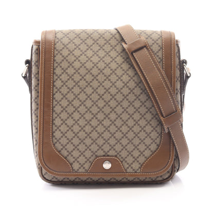 ディアマンテ ショルダーバッグ PVC レザー ベージュ ブラウン グッチ バッグ GUCCI