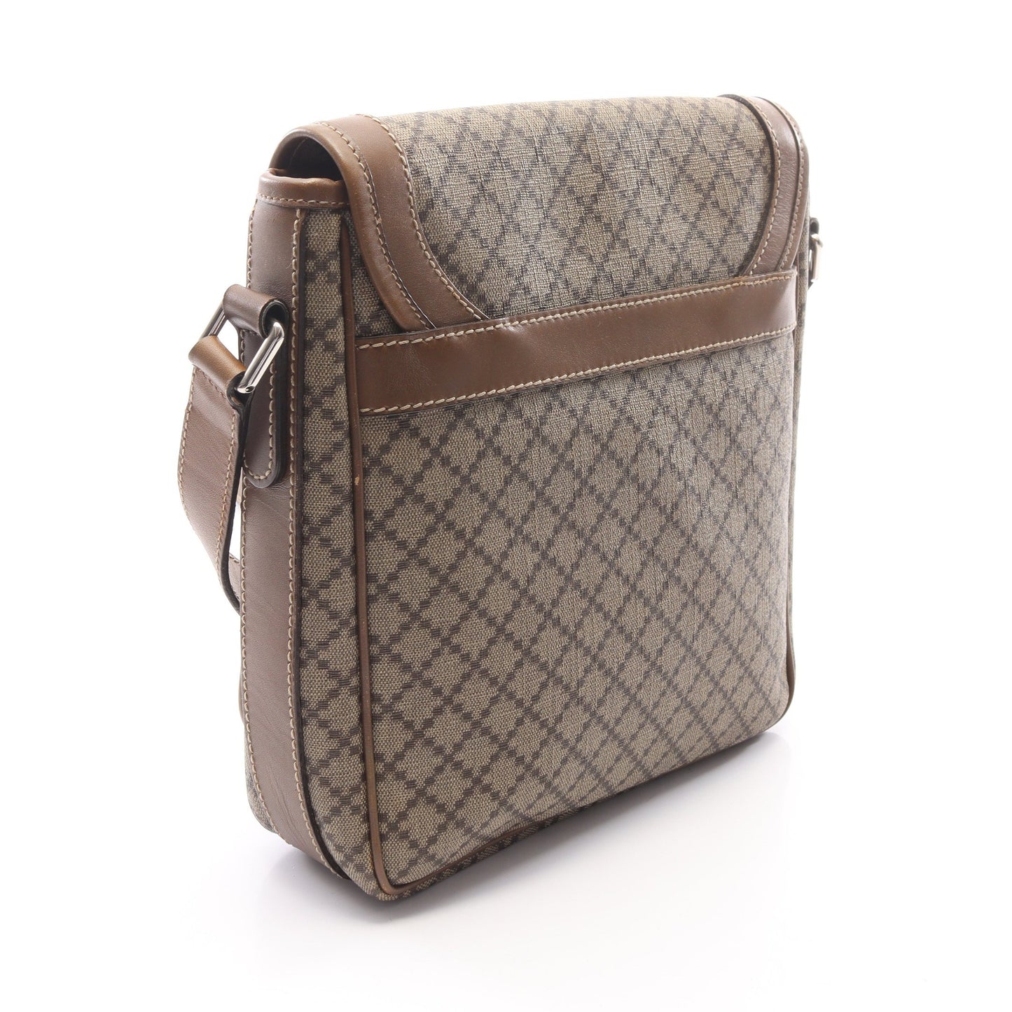 ディアマンテ ショルダーバッグ PVC レザー ベージュ ブラウン グッチ バッグ GUCCI