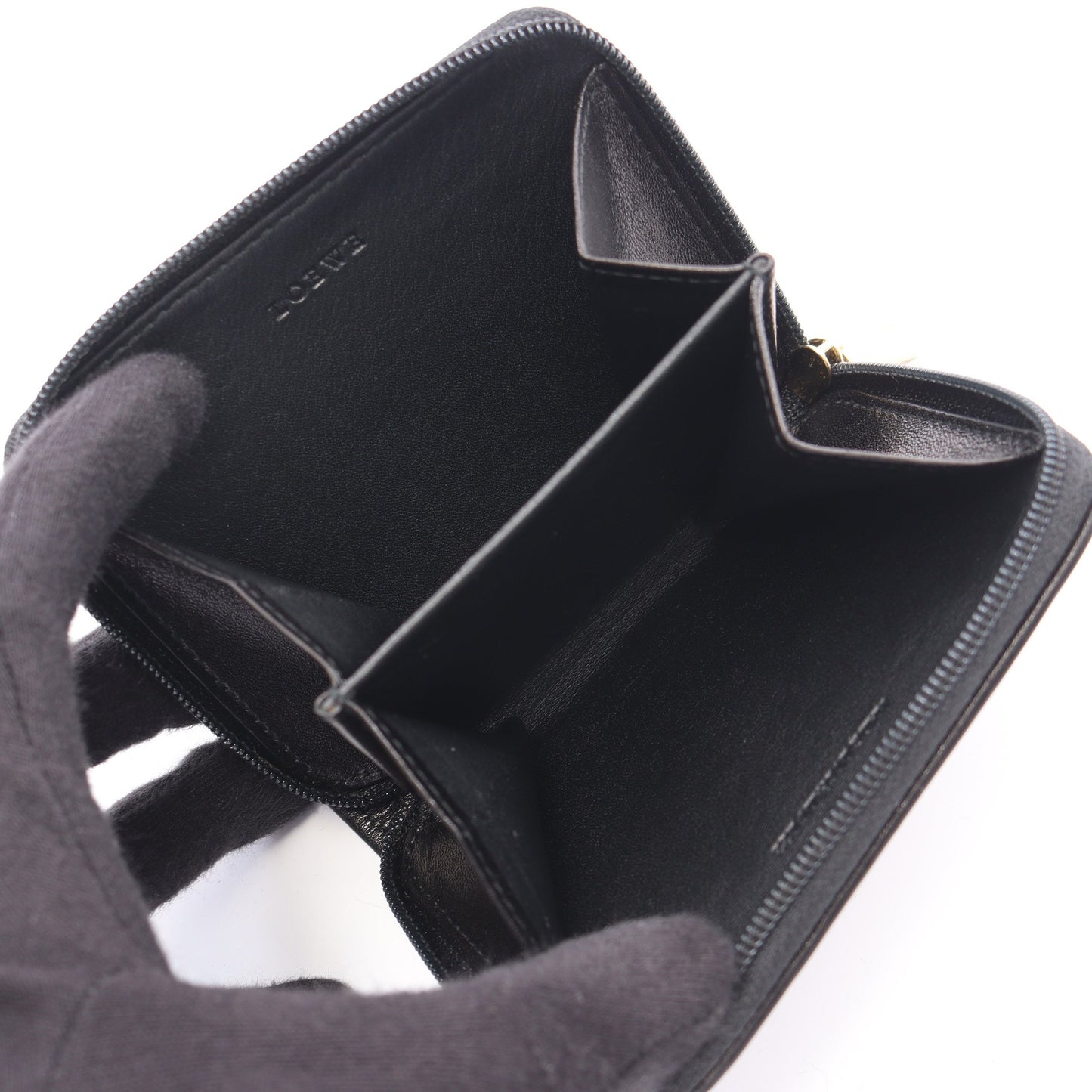 アナグラム コインケース キャンバス ベージュ ブラック ロエベ 財布・小物 LOEWE