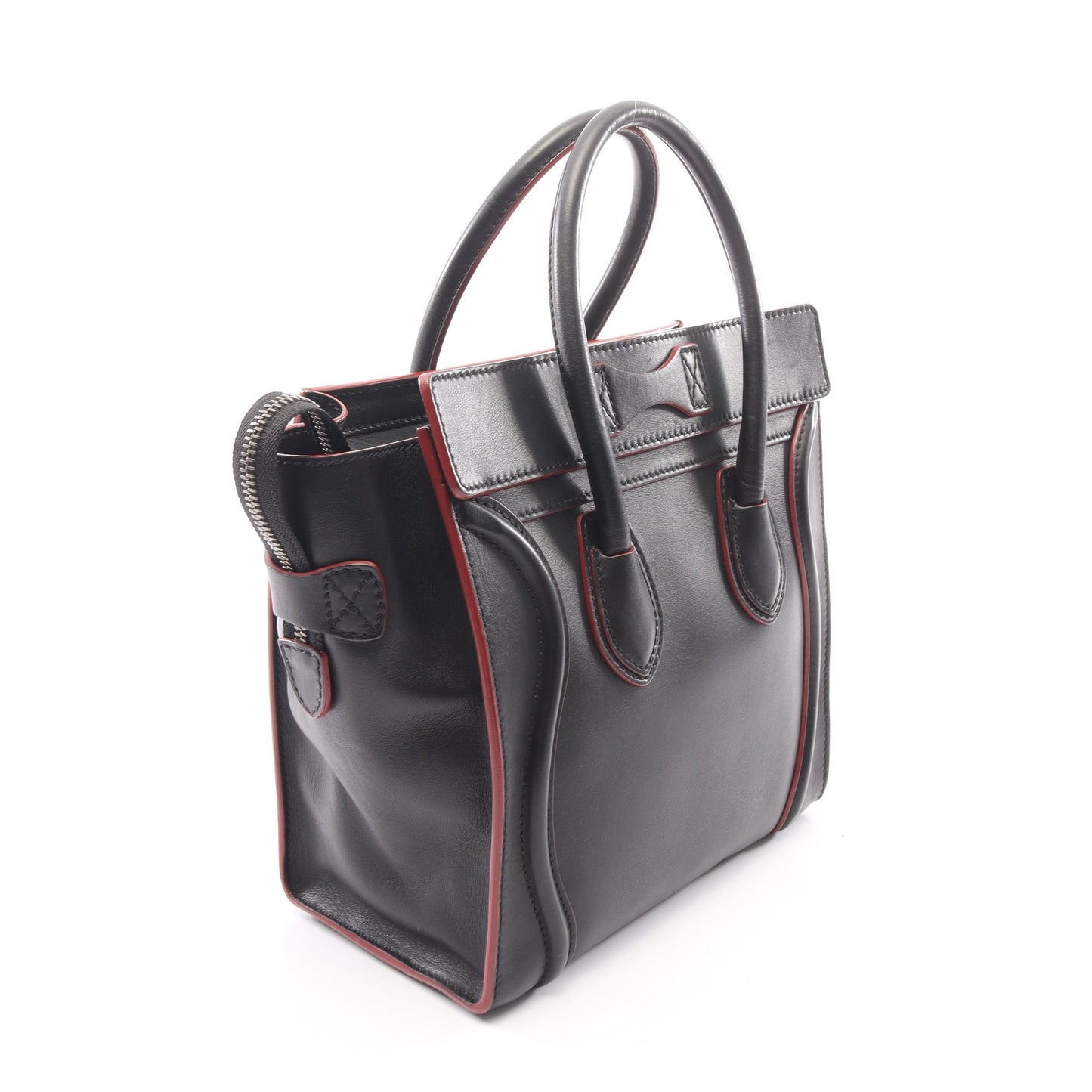 ラゲージ マイクロショッパー ハンドバッグ トートバッグ レザー ブラック セリーヌ
