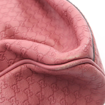 スーキー マイクログッチシマ ハンドバッグ レザー ピンク グッチ バッグ GUCCI